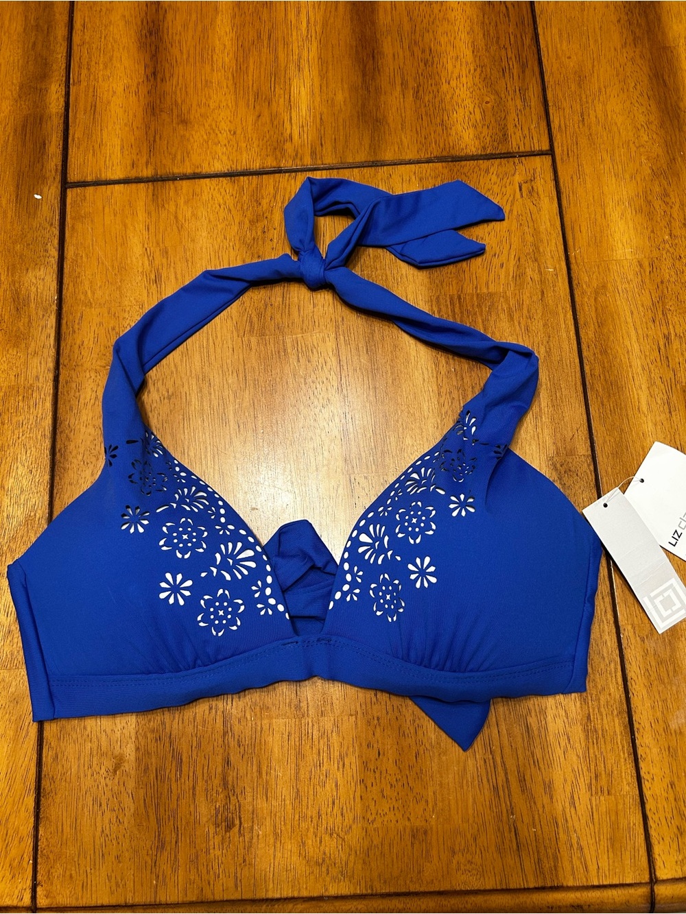 Liz Claiborne Royal Blue Bikini Top Size 10